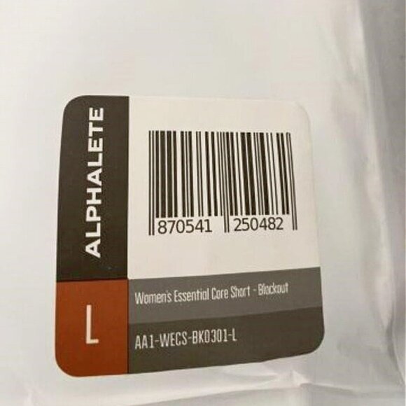 NEW Alphalete Essential Core Athletic Shorts Black - Picture 8 of 9